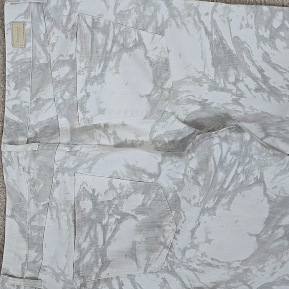 Skinnygirl White and Gray Patterned Marbled Christina Marie Skinny Jeans Size 14 - Picture 11 of 13